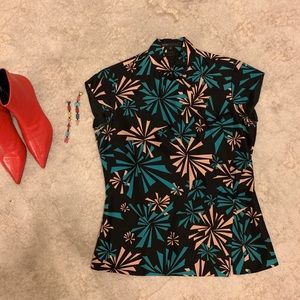 🦄Marc Jacobs silk Chinese inspired top size 4